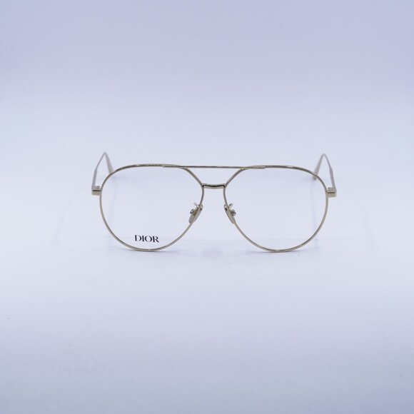 Dior GEMDIORO AU B000 Eyeglasses Gold 58mm Aviator Frame - Picture 4 of 12